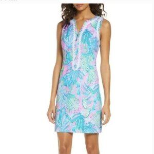 Lilly Pulitzer Delila Stretch Shift Dress Mandevilla Baby Hip Nautic NWT